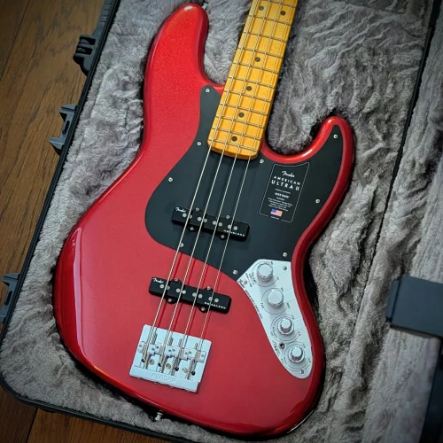 Fender American Ultra II Jazz Bass Finished in Sinister Red